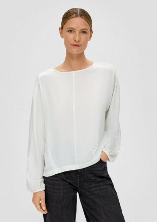 s.Oliver Bluse mit Fledermausärmeln - creme