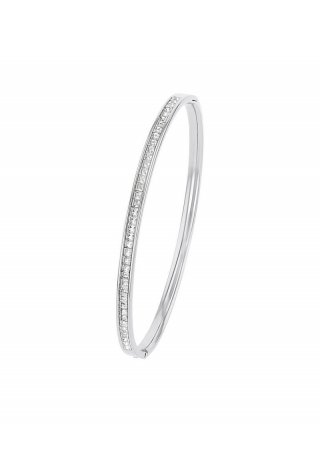 s.Oliver Armreif mit Kristallglas - silber
