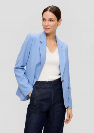 s.Oliver Blazer aus Viskosemix - himmelblau