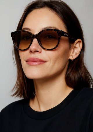 s.Oliver Sonnenbrille mit klassischem Rahmen - braun