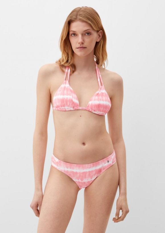 s.Oliver Bikinihose mit Riemchen - koralle