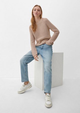 s.Oliver Pullover aus Strick - sandfarben