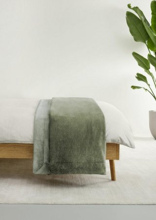 s.Oliver Double soft Decke - olivgrün
