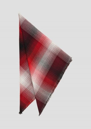 s.Oliver Schal mit Karo-Muster - schwarz