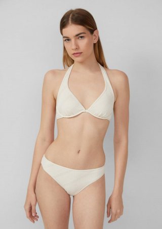 s.Oliver Strukturierter Bikini mit Bügel-Top - creme