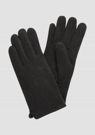 s.Oliver Handschuhe aus Wollmix - dunkelgrau