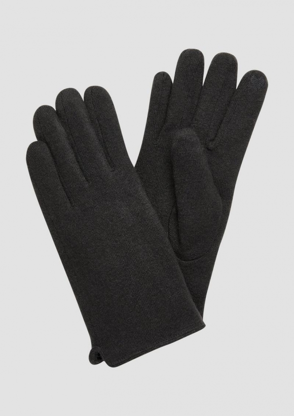 s.Oliver Handschuhe aus Wollmix - dunkelgrau