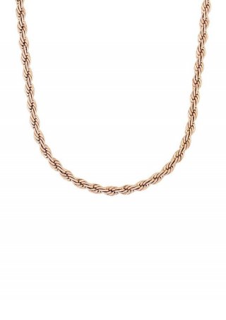 s.Oliver Edelstahlkette mit Panzergliederung - roségold