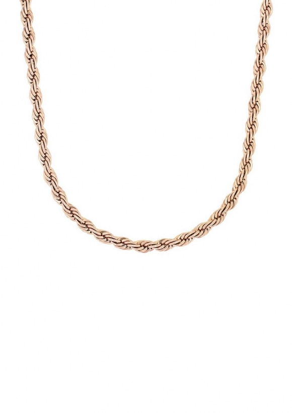 s.Oliver Edelstahlkette mit Panzergliederung - roségold