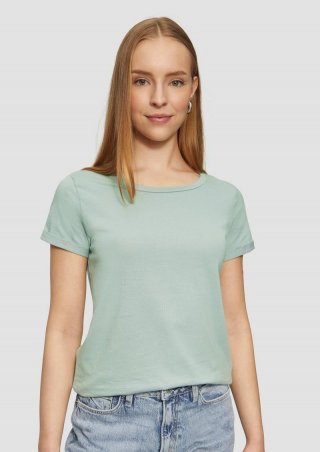 s.Oliver Jerseyshirt mit Crew Neck - helles petrol