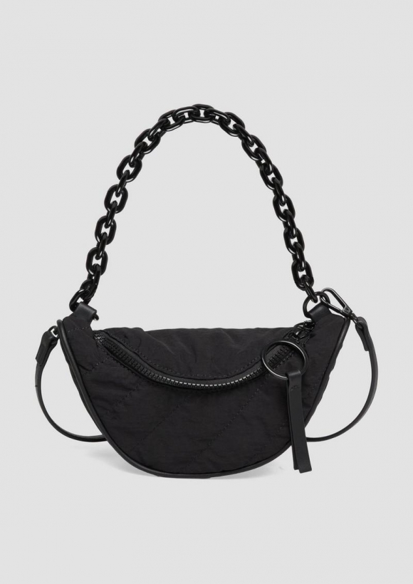 s.Oliver Crossbody-Bag mit Kettendetail - schwarz