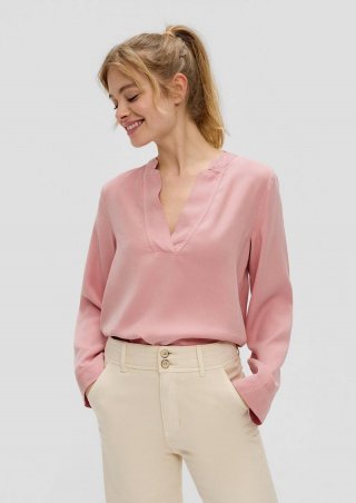 s.Oliver Bluse aus Lyocell - rosa