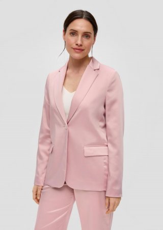 s.Oliver Blazer mit glatter Struktur - zartrosa