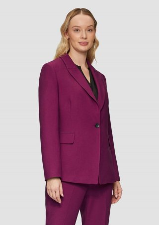 s.Oliver Taillierter Blazer im Slim Fit - fuchsia