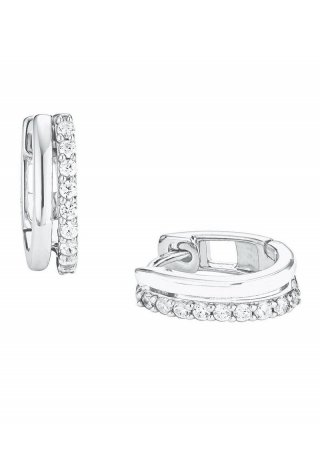 s.Oliver Creolen mit Zirkonia - silber