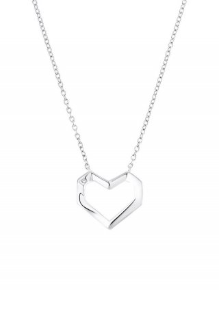 s.Oliver Herzkette in Silber 925 rhodiniert - silber
