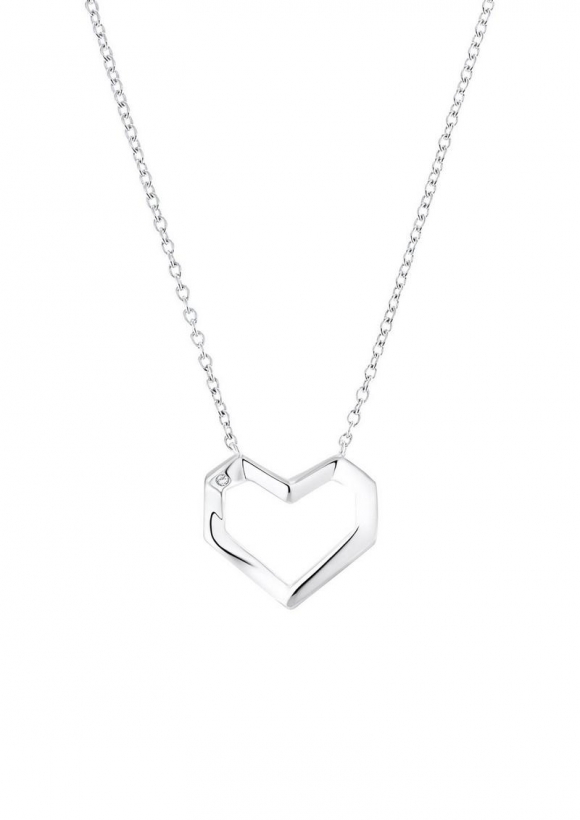 s.Oliver Herzkette in Silber 925 rhodiniert - silber