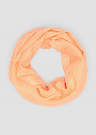 s.Oliver Loop-Schal aus Webware - orange