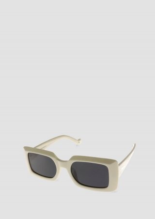 s.Oliver Sonnenbrille mit eckigem Rahmen - weiß
