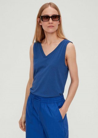 s.Oliver Top aus Modalmix - royalblau