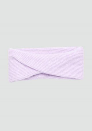 s.Oliver Stirnband mit Strickmuster - lavendel