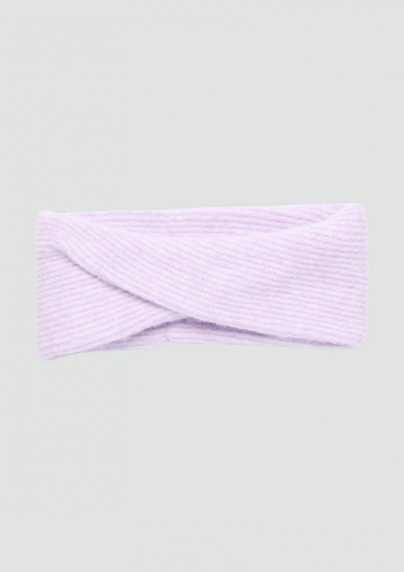 s.Oliver Stirnband mit Strickmuster - lavendel