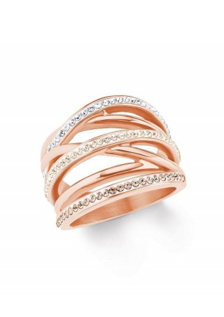 s.Oliver Ring IP ROSE Edelstahl - roségold