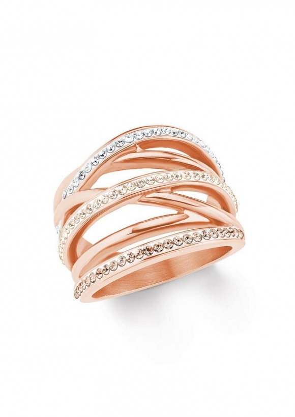 s.Oliver Ring IP ROSE Edelstahl - roségold