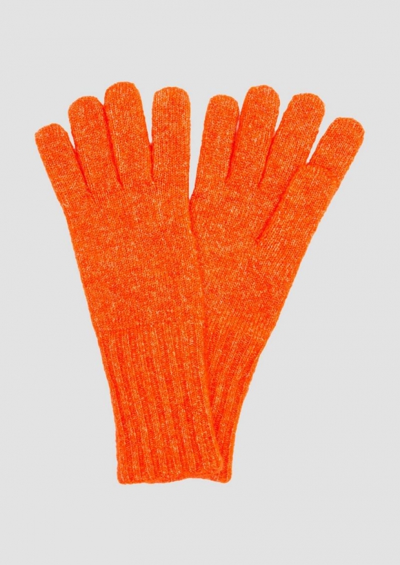 s.Oliver Strickhandschuhe aus Wollmix - orange