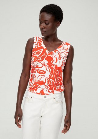 s.Oliver Top aus Modalmix - hellorange