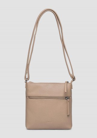s.Oliver Modische Citybag mit längenverstellbarem Schulterriemen - sandstein
