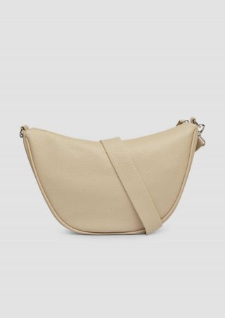 s.Oliver Halfmoon Bag aus Lederimitat - beige