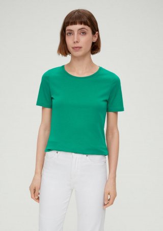 s.Oliver T-Shirt im Slim Fit - smaragd