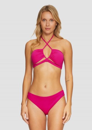 s.Oliver Bandeau-Bikinitop mit raffinierten Details - pink