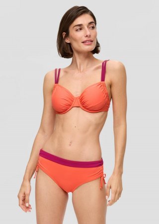 s.Oliver Bikinihose mit Colour-Blocking - orange