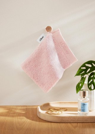 s.Oliver Waschhandschuh aus reiner Baumwolle - rosa