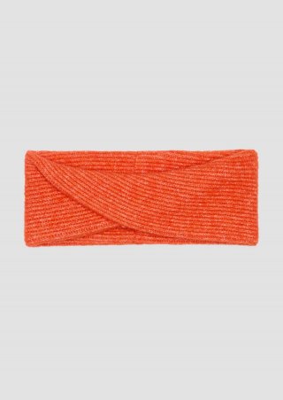 s.Oliver Gestricktes Stirnband in Wickeloptik - orange