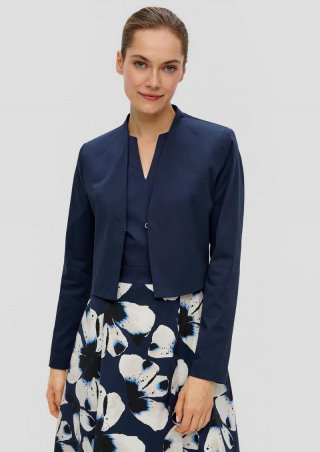 s.Oliver Indoor-Blazer in elegantem Schnitt - navy