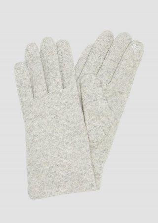 s.Oliver Wollmix-Handschuhe mit Touch-Funktion - grau meliert