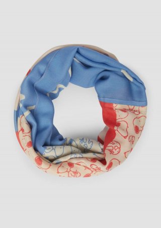 s.Oliver Loopschal aus Viskose mit Snoopy® Artwork - royalblau