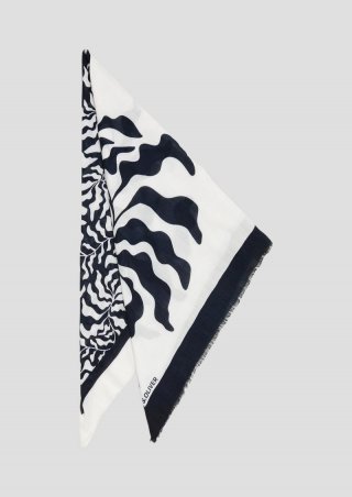 s.Oliver Tuch mit All-over-Muster - navy