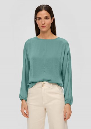 s.Oliver Satinbluse im Loose Fit - minze