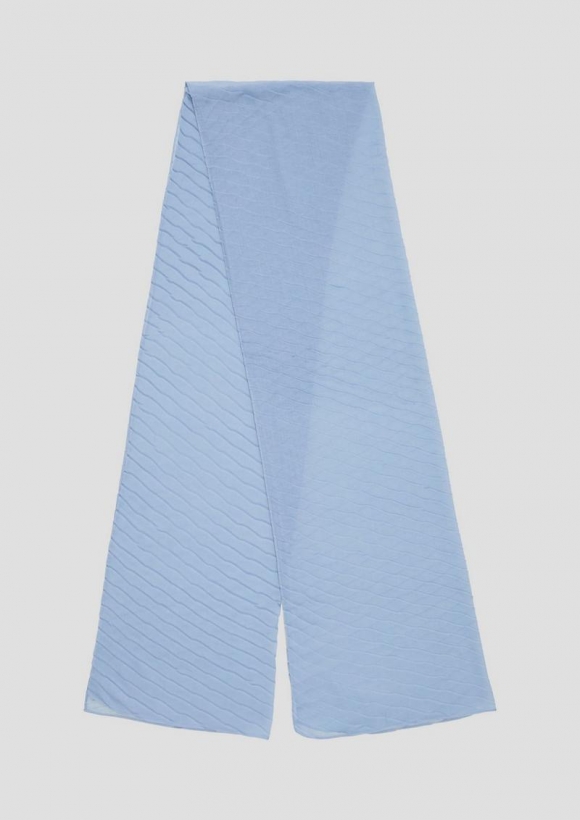 s.Oliver Tuch mit Plisseefalten - blassblau