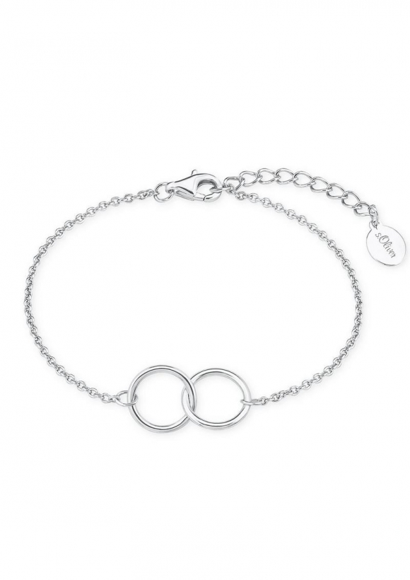 s.Oliver Armband mit verschlungenen Ringen - silber