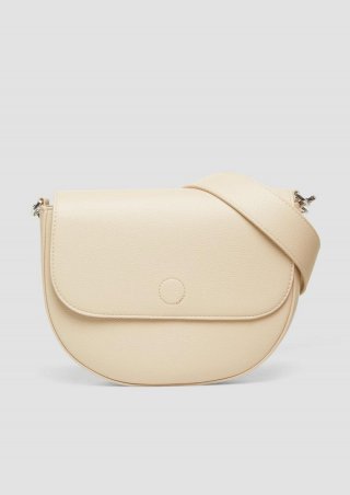 s.Oliver Crossbody-Bag mit Logo auf dem längenverstellbarem Gurt - beige