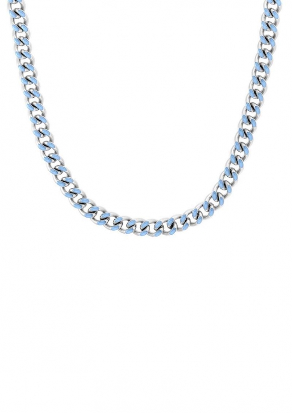 s.Oliver Edelstahl-Kette in Bicolor-Optik - blau