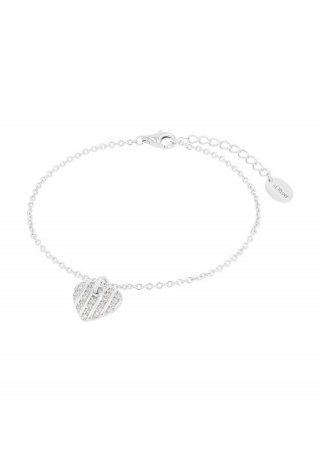 s.Oliver Silber-Armkette mit Herz-Motiv - silber