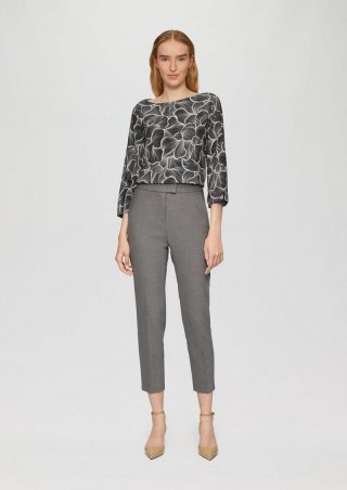 s.Oliver Viskose-Bluse mit 3/4 Arm - schwarz