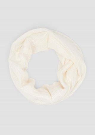 s.Oliver Loop-Schal aus Webware - beige