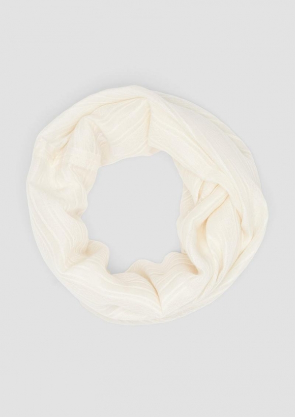 s.Oliver Loop-Schal aus Webware - beige
